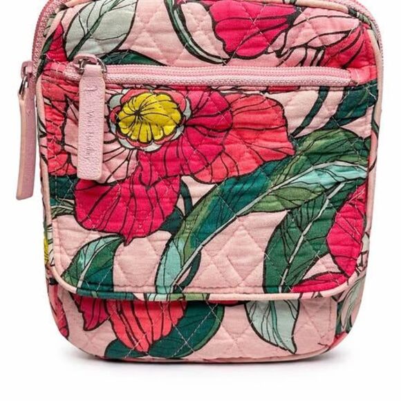 Vera Bradley Handbags - Vera Bradley Mini Hipster Bag Vintage Floral Purse Pink Flowers